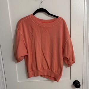 Anthropologie Peach Women's Sweatshirt